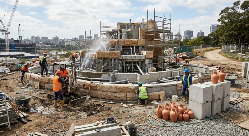 fontaine bonbonne chantier